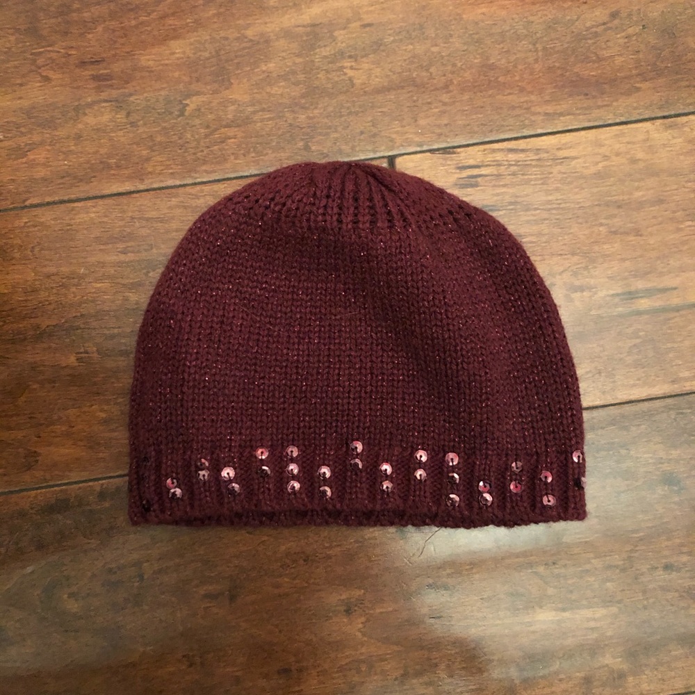 Burgundy Infant/Toddler Hat Size Large